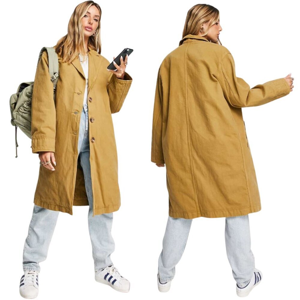 Levi's Luna Longline Tailored Trench Coat Overcoat Classic Vintage - Small